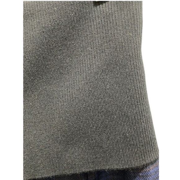 Tibi Designer Womens Blue Wool Plaid Pants, High-Rise, Black Lining, New Sz 6 - Picture 7 of 10